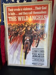 Vintage The Wild Angels Framed Poster