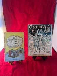 2 Vintage Wizard Of Oz Books