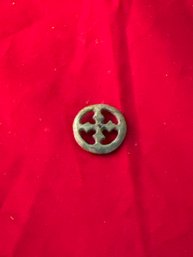 Medieval Bronze Crusaders Cross In Wheel Ancient Christian Pendant Sun Amulet