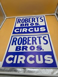 Two Robert Bros Circus Posters Unused