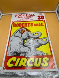 Vintage, Cardboard Circus Poster