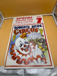 Vintage, Cardboard Circus Poster