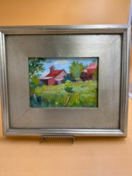 Signed Oil Painting From 2013 Middlebrook Farm Autograph Zeigler