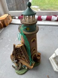 Two Wooden Lighthouses