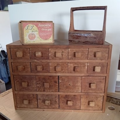 Small Parts Wooden Box With Hardware And Other Wood Boxes