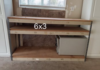Garage Shelving Approximately 6' Long  X 3' High