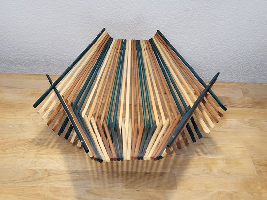 Unique Folding Fruit Basket Tri Tone