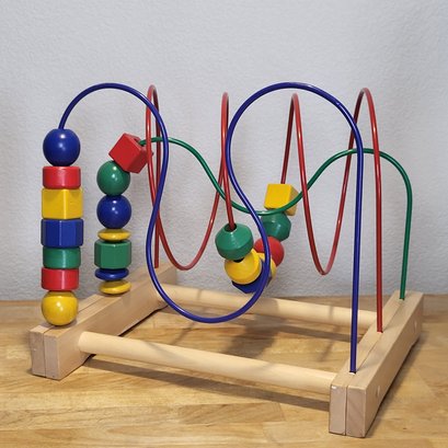 12' Wooden Maze Coaster Toy - MULA Bead Roller