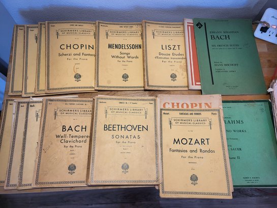 Schirmers Library Of Musical Classics 1930s 1940s Piano Books Lot Of 15