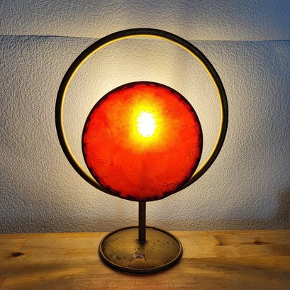 Vintage Sun & Moon Eclipse Handmade Lamp 15' - Very Unique