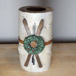 Rustic Winter Tealight Candle Stand