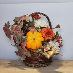 Autumn Arrangement Autumn Decoration Basket Artificial Flowers