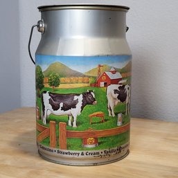 Vintage Chupa Chups 4th Edition Collectible Tin Milk Can - Empty Inside