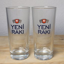 Classic Turkish Yeni Raki Glasses Pair