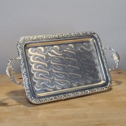 Silver Plated Tray With Handles