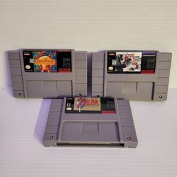 SNES Super Nintendo Video Game Lot, Zelda, Earthbound, Chrono Trigger - Games Are Reproduction