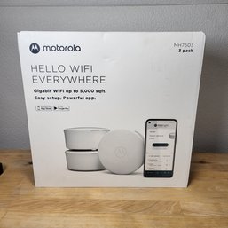 Motorola MH7603 AX1800 Wireless Dual-Band Gigabit Mesh Wi-Fi Kit (White, 3-Pack)