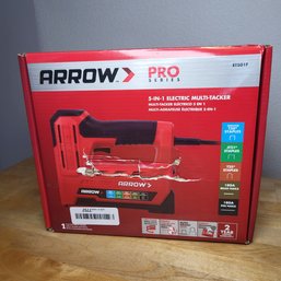 Arrow Et501f Corded 5in1 Professional Electric Staple And Nail Gun Wire Stapler