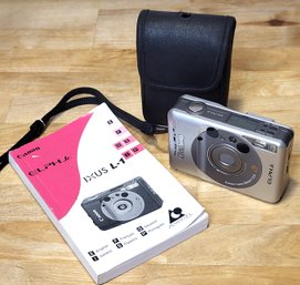 Canon ELPH Jr Film Camera - Manual  & Carry Case