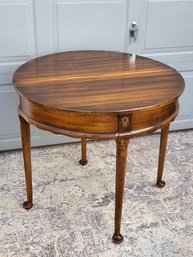 STATTON CHIPPENDALE STYLE CHERRY OXFORD FINISH FLIP TOP TEA TABLE