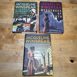 Lot Of 3 Jacqueline Winspear Novels By Maisie Dobbs  - Hardcover
