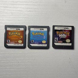 Nintendo DS Pokemon Games Lot, Pearl, HeartGold, SoulSilver - Games Are Reproduction
