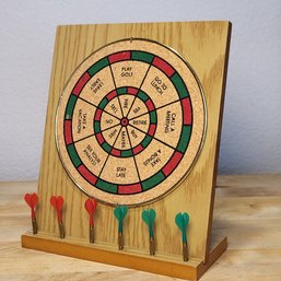 Two Sided Desk Dart Set With 6 Darts