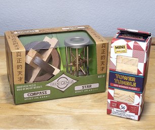 New - Wooden Brain Teasers Puzzle Sets