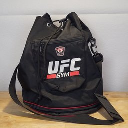 UFC Gym Drawstring Bag With Strap - Clean Inside - Multiple Compartments & Zippers