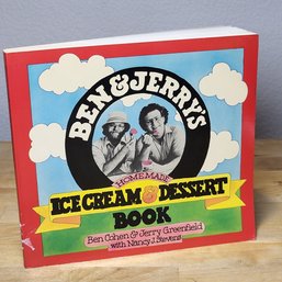 Vintage Ben & Jerry's Homemade Ice Cream Dessert Book