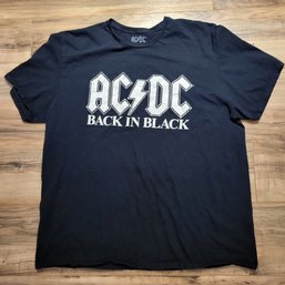 AC/DC Back In Black Shirt Size 2XL