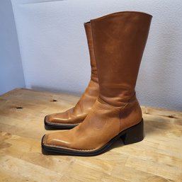 Women's Leather Boots Made In Italy Size 36