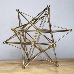 Metal Geometric Table Top Sculpture