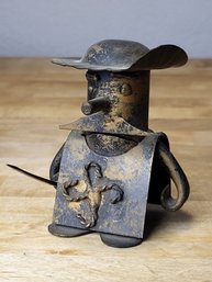 Rustic Pirate Metal Figurine Crafted Tin