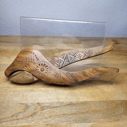 Folk Art Nut Cracker - Hand-Carved, Cockerel, Early 20th Century