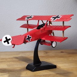 Fokker Dr-1 Red Baron Airplane Model 5349 World War I Fighter Aircraft Built By Fokker-Flugzeugwerke.