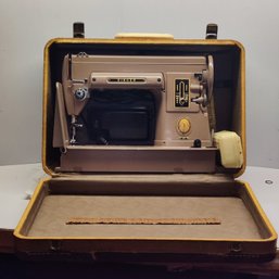 VTG Singer 301 Sewing Machine In Suitcase Holder