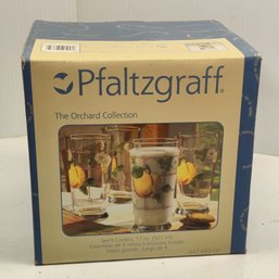 Pfaltzgraff Orchard 17 Oz Cooler Glasses SET Of 4 With Original Box