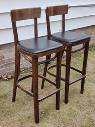 Mid Century Bentwood Bar Stools - Made In Romania