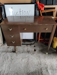 Mid Century Sewing Machine Table