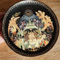 Vintage Russian Legends 1989 Plate Titled The Fisherman And The Magic Fish