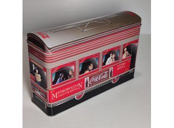 Vintage Coca Cola Tin Storage