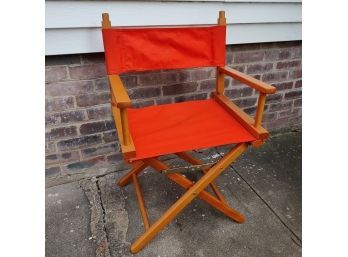 Cool Vintage Directors Chair In Orange!