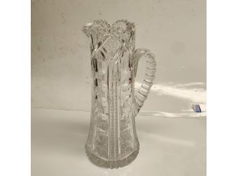 Vintage Cut Glass Pitcher