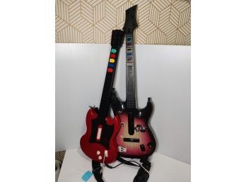 Pair Of Guitar Hero Guitars For Xbox