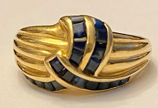 14kt Gold And Sapphire Ring