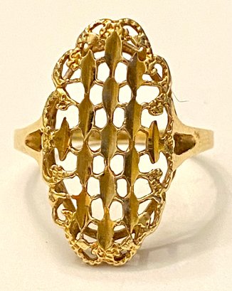 14kt Gold Ornate Ring