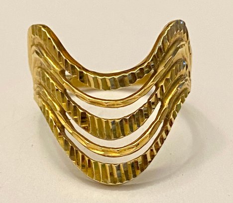 14kt Gold Wave Style Ring