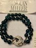 Nolan Miller Blue Bead And Rhinestone Bracelet