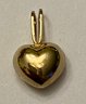 14kt Gold Petite Puffed Heart Charm